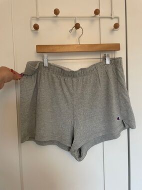 Champion Light Gray Terry Lounge Shorts